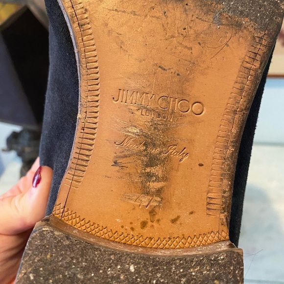 Jimmy Choo Foxley Suede Tassel Loafers Size 14 VGUC - Picture 7 of 7